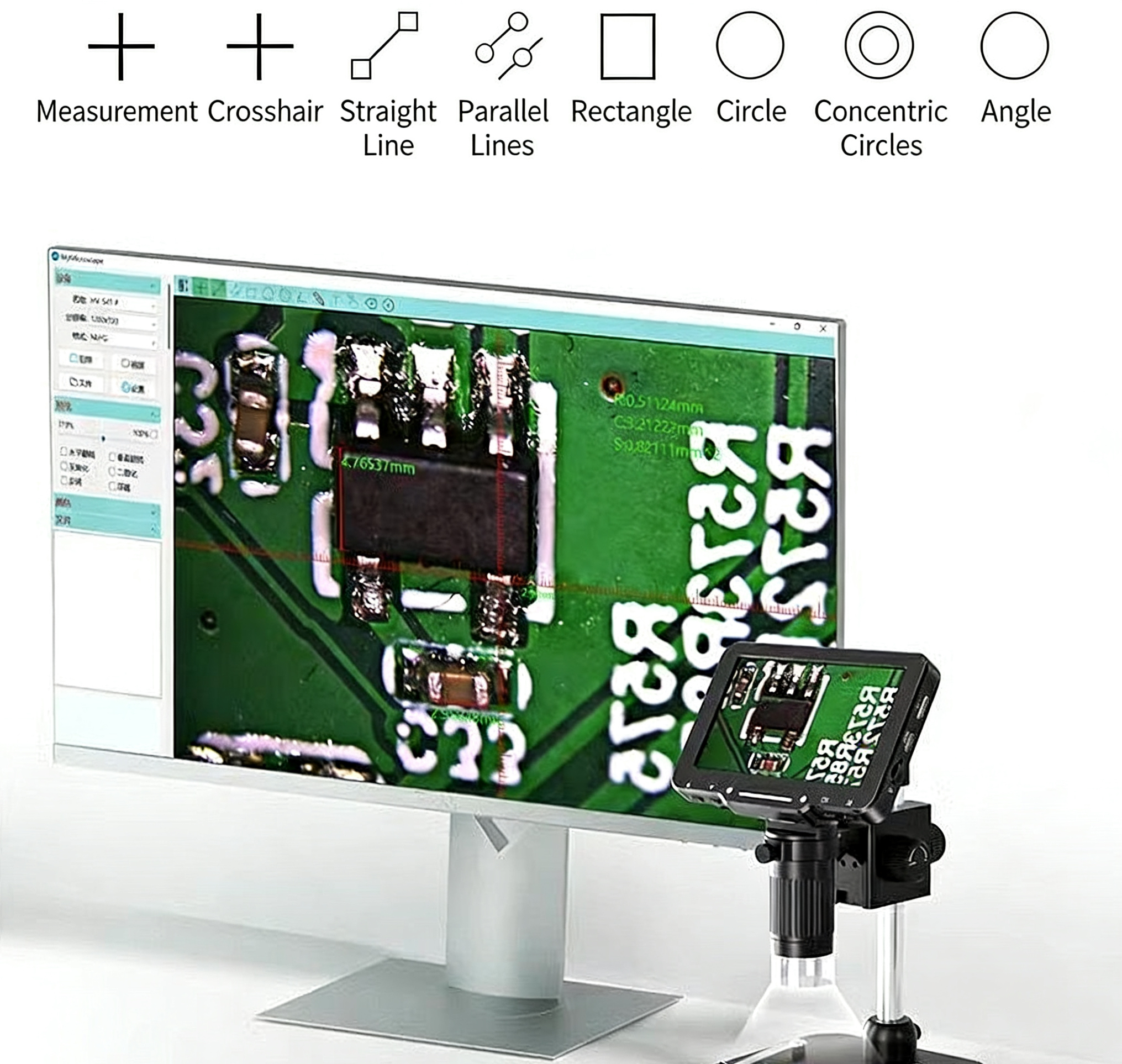 Electron microscope with screen 5-inch high-definition - 4