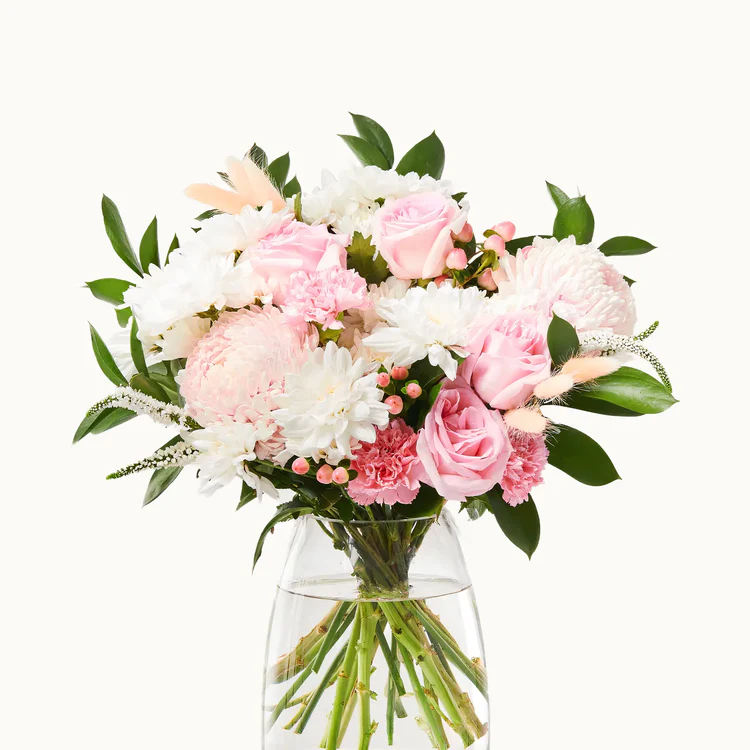 Fresh Flowers Quartz Pink Rose Bouquet