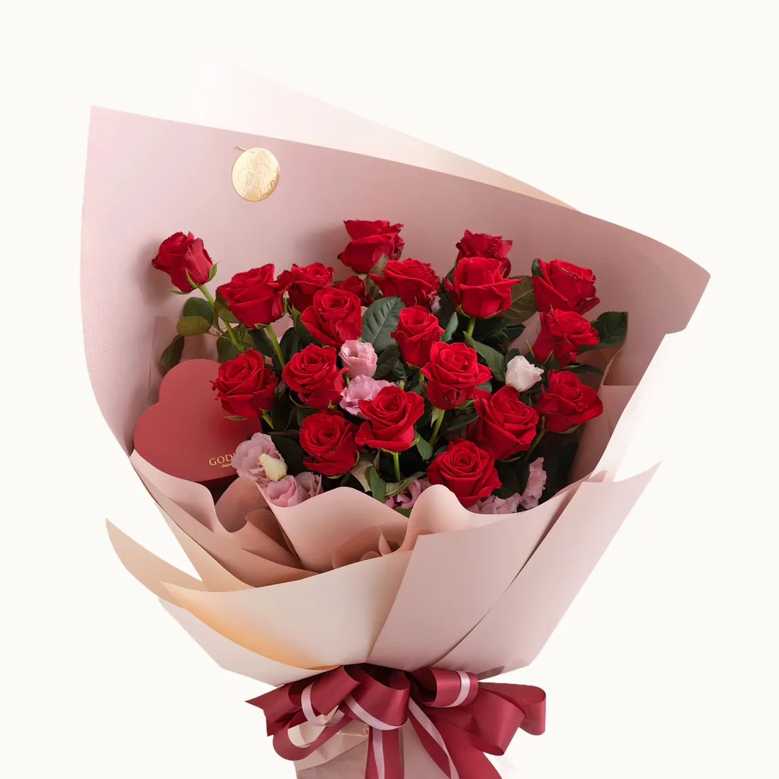 Fresh Flowers Godiva Rosé Reverie Bouquet