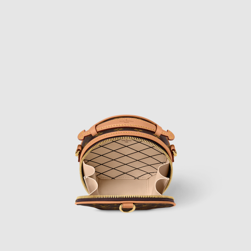 Louis Vuitton Women's Brown Monogram Canvas / Calfskin Leather Shoulder Bag