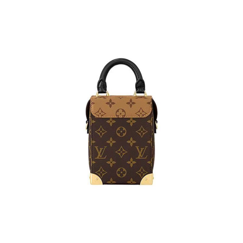 Louis Vuitton New Arrival Camera Box Women's Brown Canvas and Leather Handbag