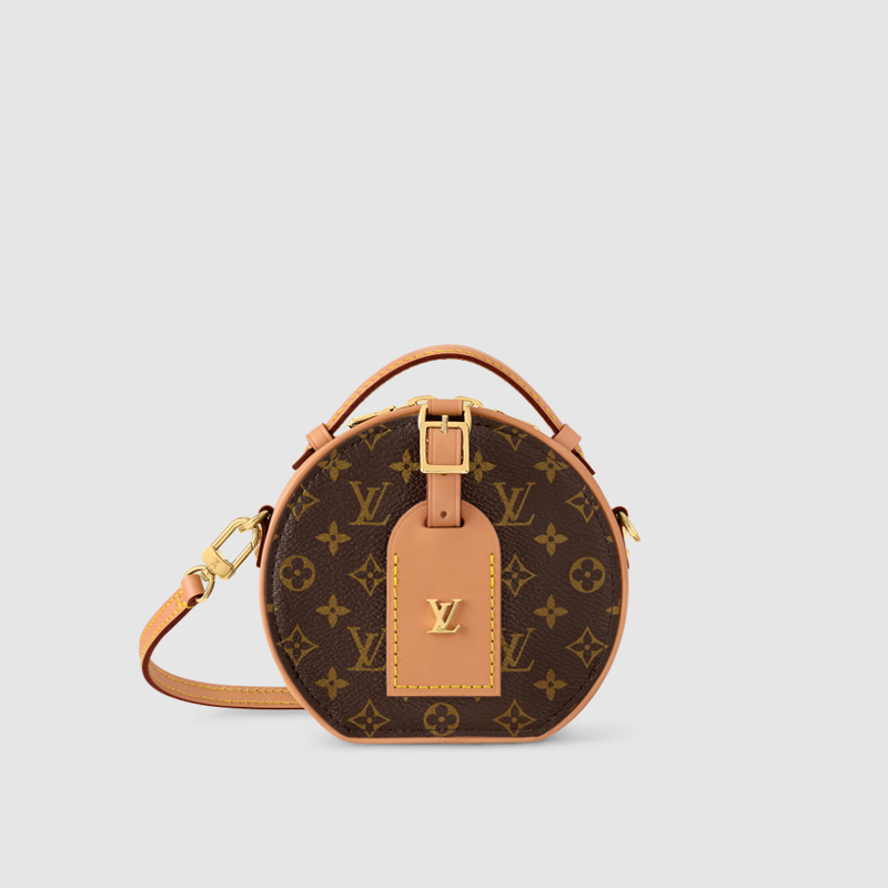 Louis Vuitton Women's Brown Monogram Canvas / Calfskin Leather Shoulder Bag
